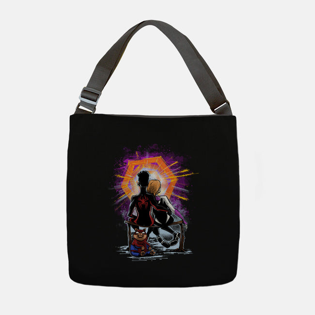 Spiders Gazing At The Moon-None-Adjustable Tote-Bag-zascanauta