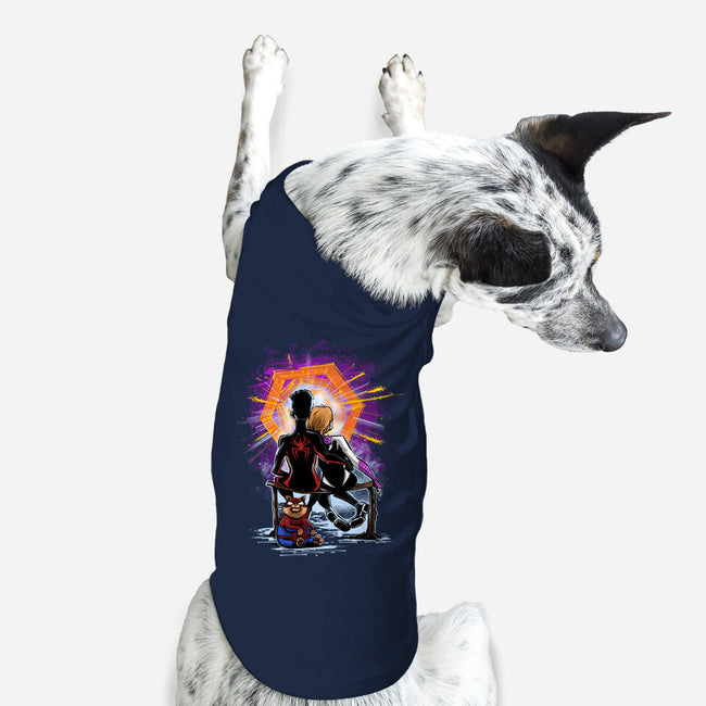 Spiders Gazing At The Moon-Dog-Basic-Pet Tank-zascanauta