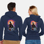 Spiders Gazing At The Moon-Unisex-Zip-Up-Sweatshirt-zascanauta