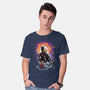 Spiders Gazing At The Moon-Mens-Basic-Tee-zascanauta