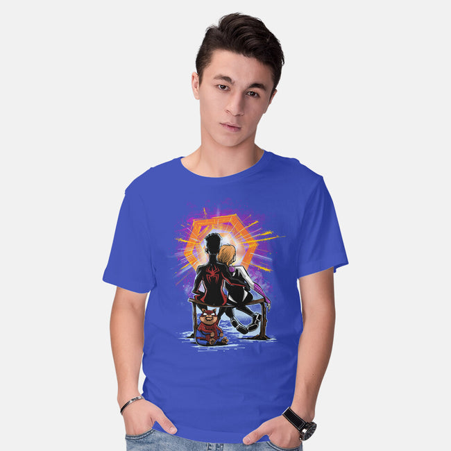 Spiders Gazing At The Moon-Mens-Basic-Tee-zascanauta