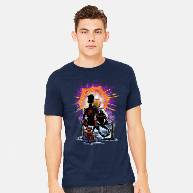 Spiders Gazing At The Moon-Mens-Heavyweight-Tee-zascanauta