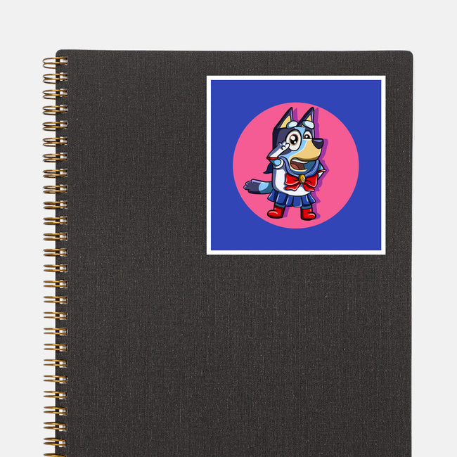 Sailor Bluey-None-Glossy-Sticker-nickzzarto