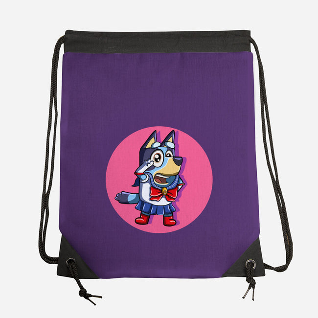 Sailor Bluey-None-Drawstring-Bag-nickzzarto