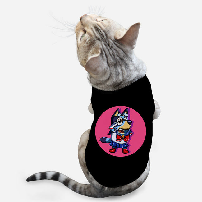 Sailor Bluey-Cat-Basic-Pet Tank-nickzzarto