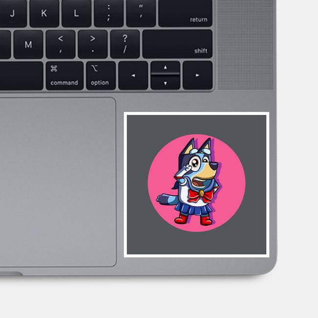 Sailor Bluey-None-Glossy-Sticker-nickzzarto