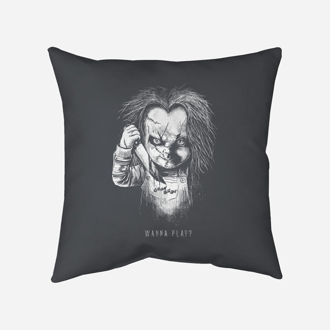 Wanna Play?-none removable cover w insert throw pillow-bstgraph