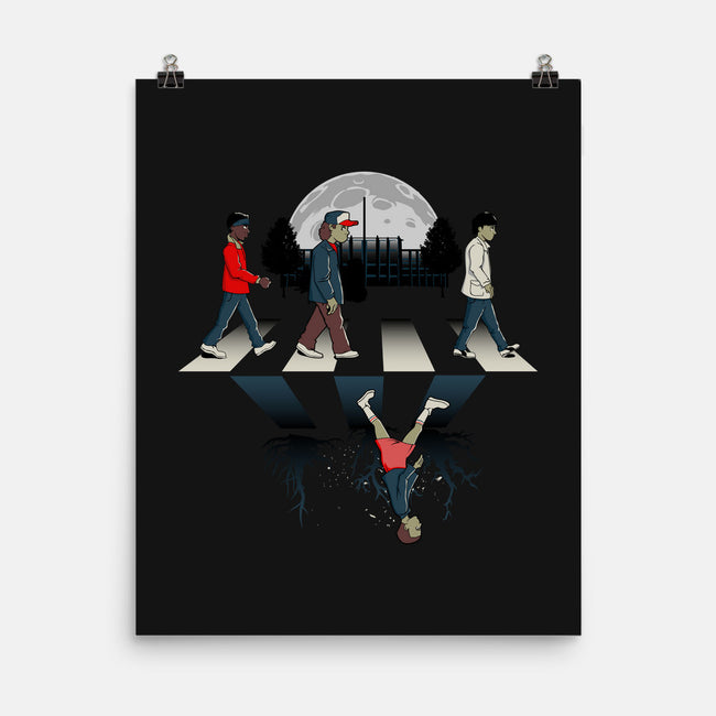 Upside Down Road-none matte poster-foureyedesign