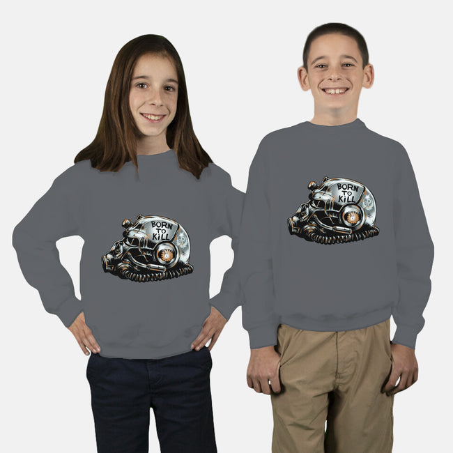 War Face Never Changes-youth crew neck sweatshirt-Fishmas