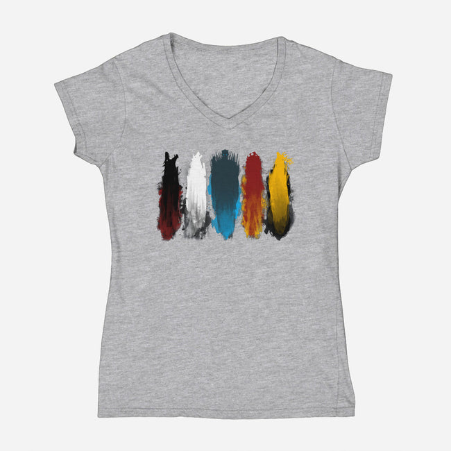 War is Here-womens v-neck tee-bomdesignz