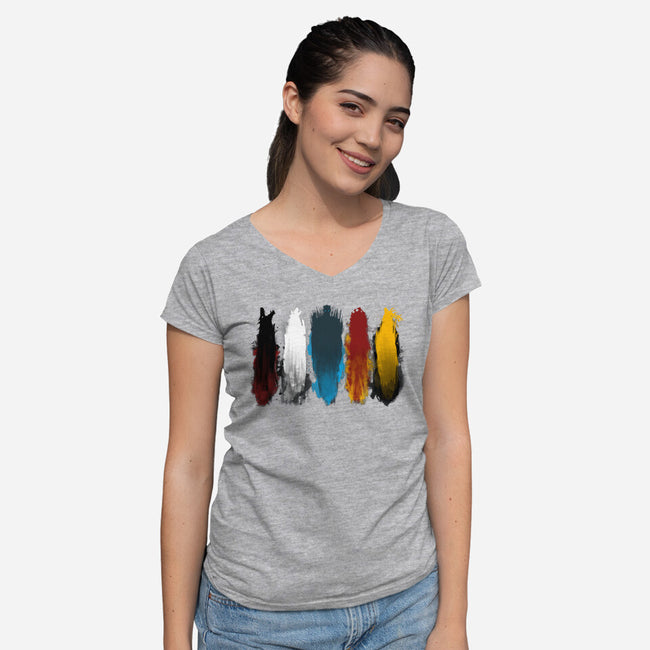 War is Here-womens v-neck tee-bomdesignz