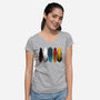 War is Here-womens v-neck tee-bomdesignz