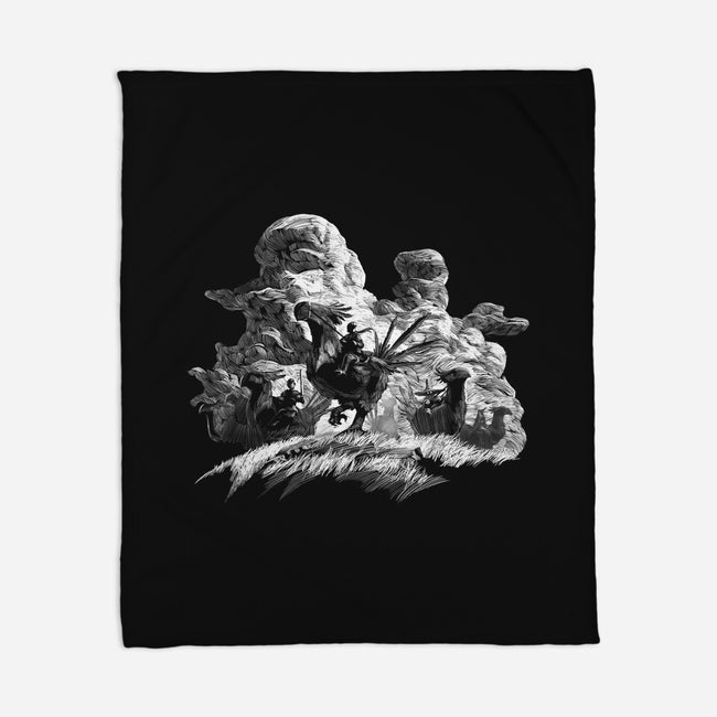 War of the Lions-none fleece blanket-Logan Feliciano