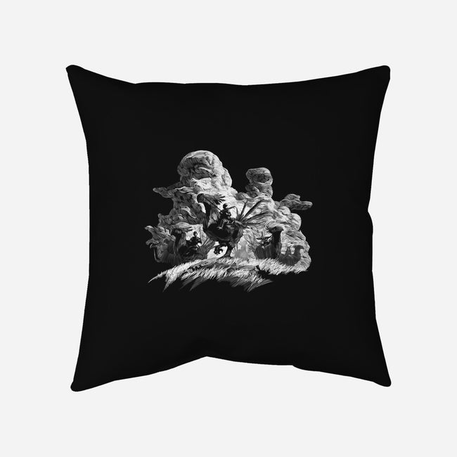 War of the Lions-none removable cover w insert throw pillow-Logan Feliciano