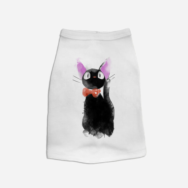 Watercolor Cat-dog basic pet tank-ddjvigo