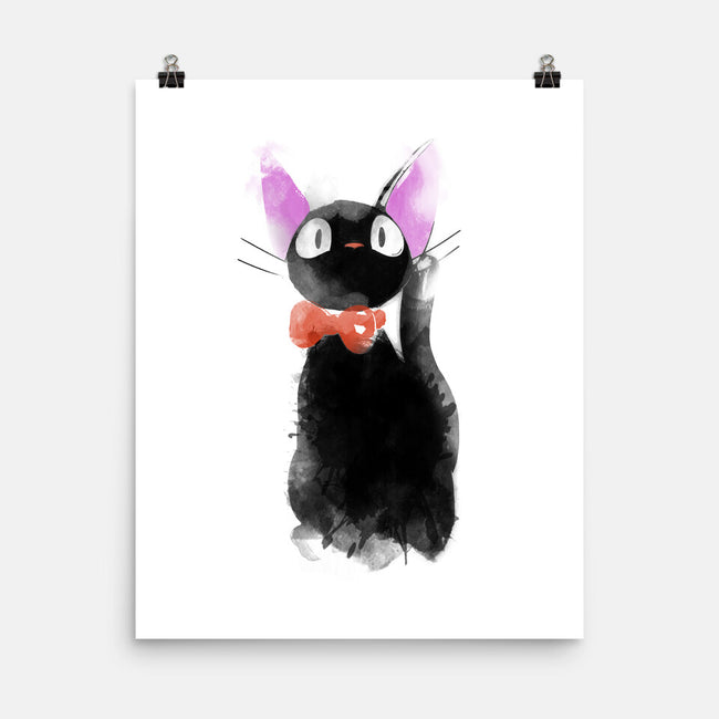 Watercolor Cat-none matte poster-ddjvigo