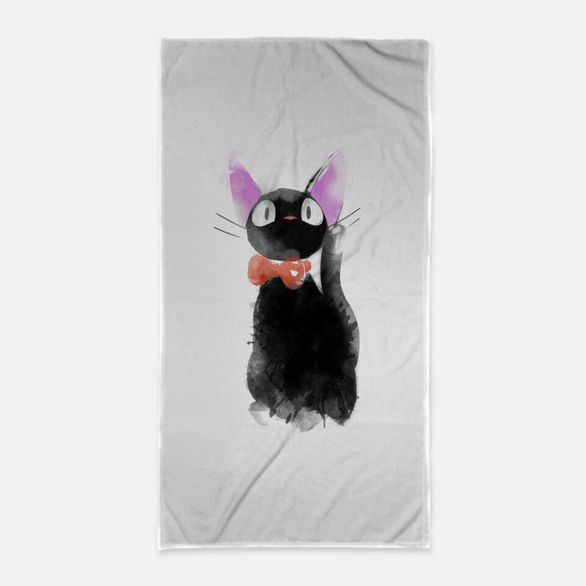 Watercolor Cat-none beach towel-ddjvigo