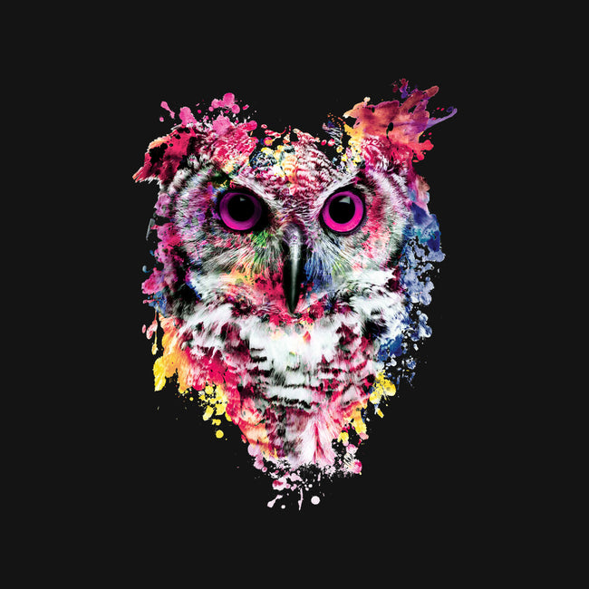 Watercolor Owl-none glossy sticker-RizaPeker