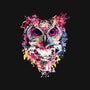 Watercolor Owl-baby basic tee-RizaPeker
