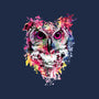 Watercolor Owl-none memory foam bath mat-RizaPeker