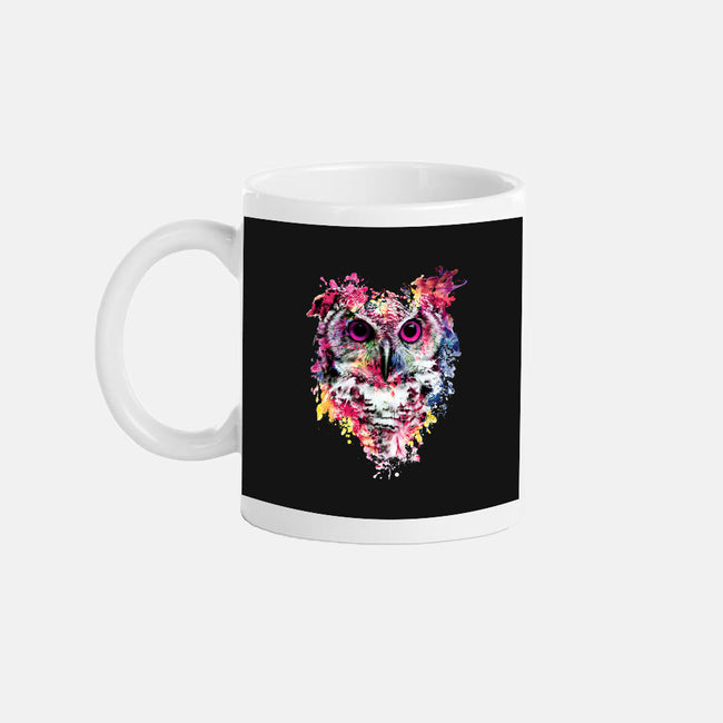 Watercolor Owl-none glossy mug-RizaPeker
