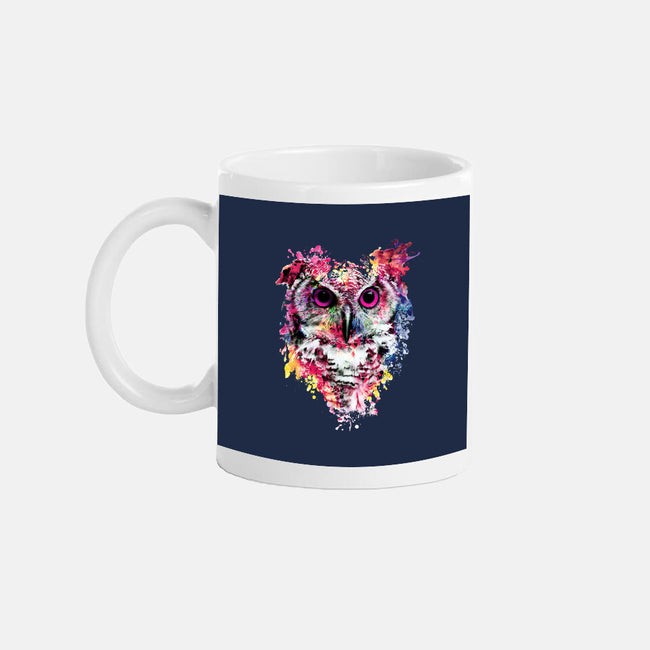 Watercolor Owl-none glossy mug-RizaPeker