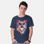 Watercolor Owl-mens basic tee-RizaPeker