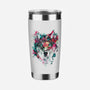 Watercolor Wolf-none stainless steel tumbler drinkware-RizaPeker