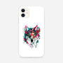 Watercolor Wolf-iphone snap phone case-RizaPeker