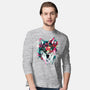 Watercolor Wolf-mens long sleeved tee-RizaPeker