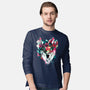 Watercolor Wolf-mens long sleeved tee-RizaPeker