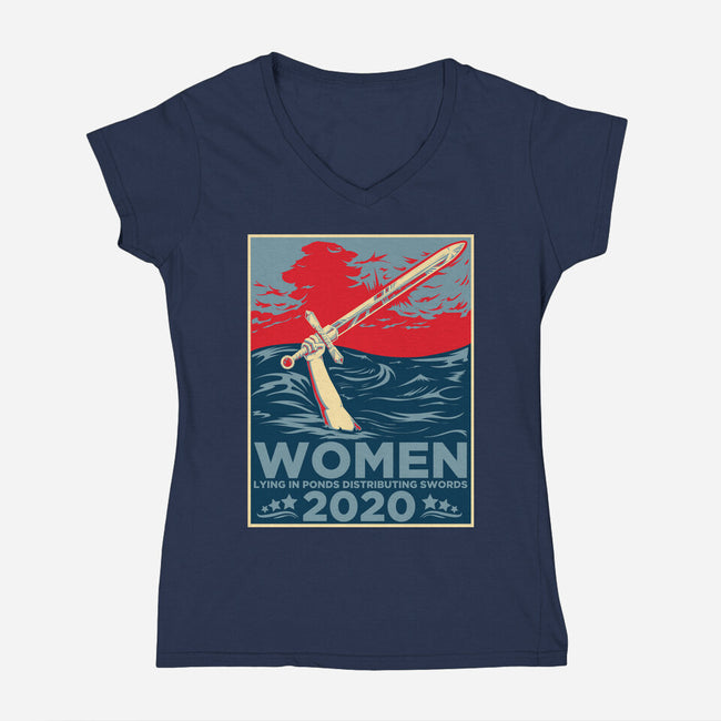 Watery Tart 2020-womens v-neck tee-DauntlessDS