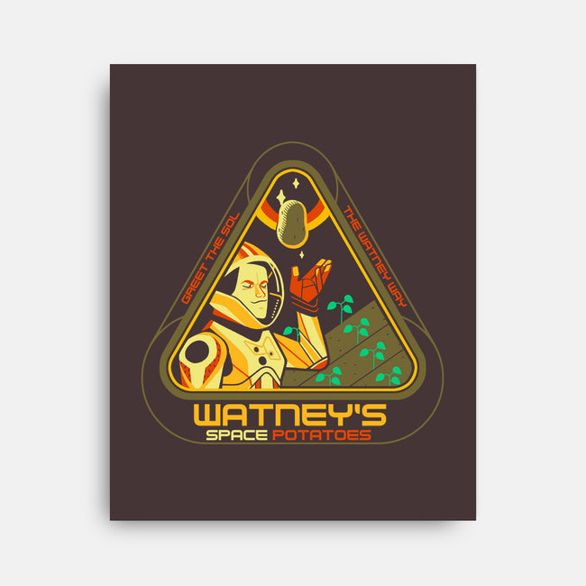 Watney's Space Potatoes-none stretched canvas-Glen Brogan