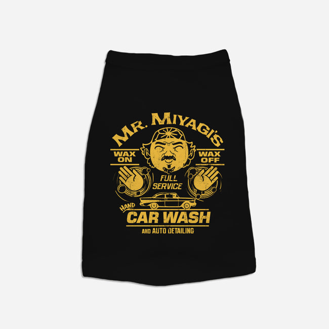 Wax On Wax Off Car Wash-cat basic pet tank-DeepFriedArt