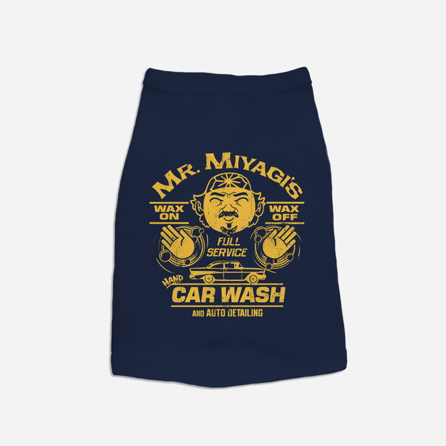 Wax On Wax Off Car Wash-cat basic pet tank-DeepFriedArt