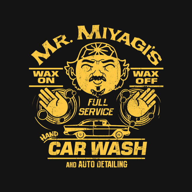 Wax On Wax Off Car Wash-baby basic tee-DeepFriedArt