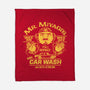 Wax On Wax Off Car Wash-none fleece blanket-DeepFriedArt