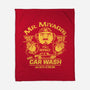 Wax On Wax Off Car Wash-none fleece blanket-DeepFriedArt