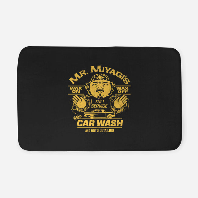 Wax On Wax Off Car Wash-none memory foam bath mat-DeepFriedArt