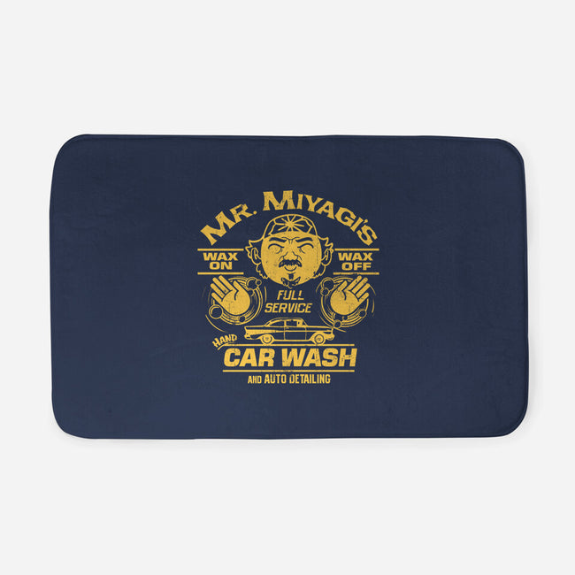Wax On Wax Off Car Wash-none memory foam bath mat-DeepFriedArt