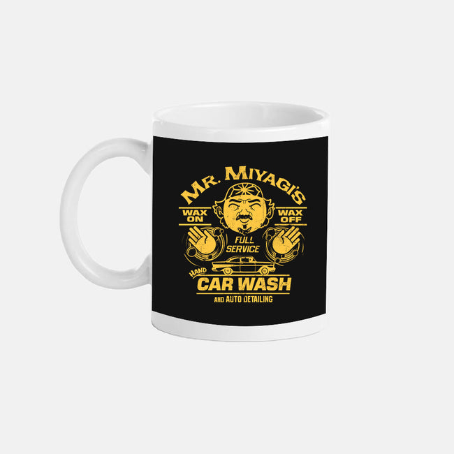 Wax On Wax Off Car Wash-none glossy mug-DeepFriedArt