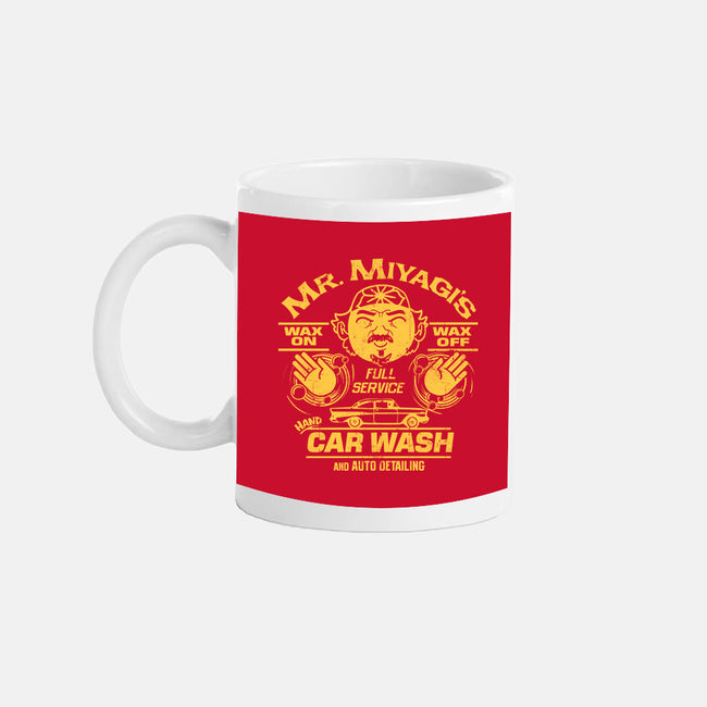 Wax On Wax Off Car Wash-none glossy mug-DeepFriedArt