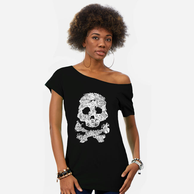 We Are Pirates-womens off shoulder tee-angi-pants