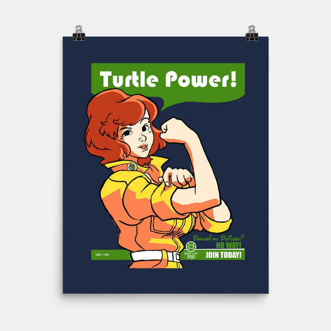We Can Do It Turtles-none matte poster-hugohugo