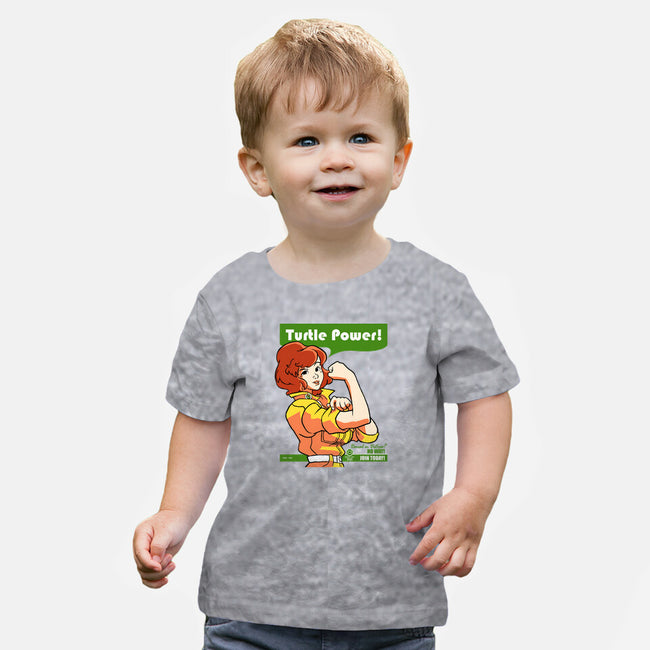 We Can Do It Turtles-baby basic tee-hugohugo