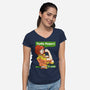 We Can Do It Turtles-womens v-neck tee-hugohugo