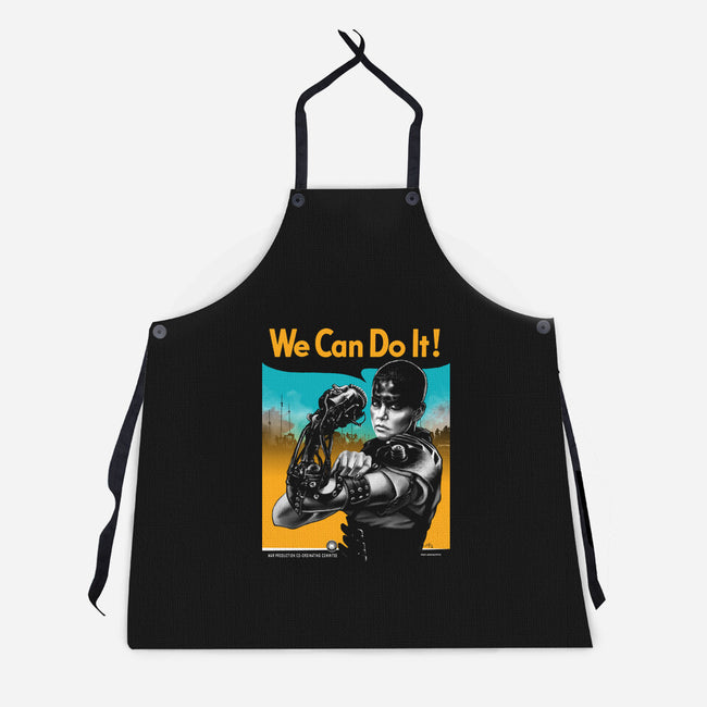 We Can Do It Furiously-unisex kitchen apron-hugohugo