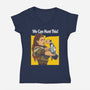We Can Hunt This!-womens v-neck tee-rustenico
