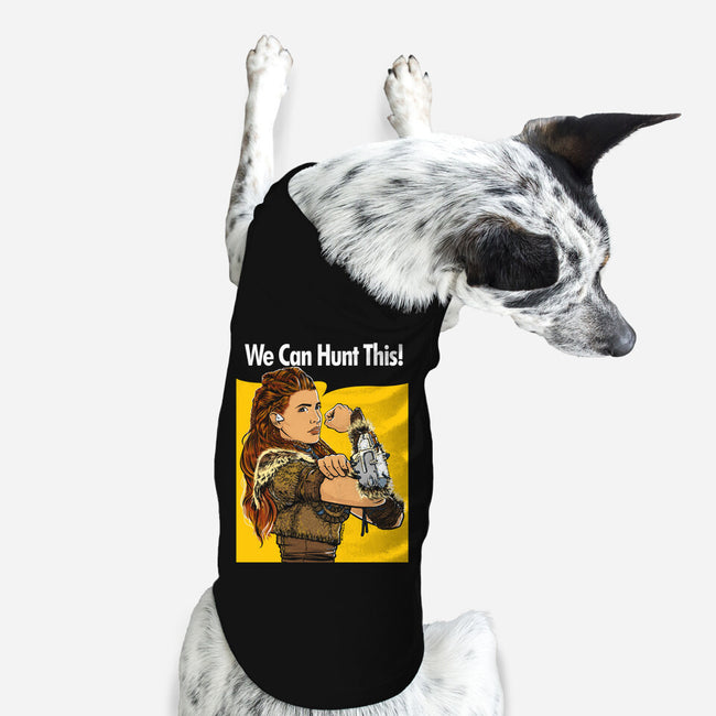 We Can Hunt This!-dog basic pet tank-rustenico