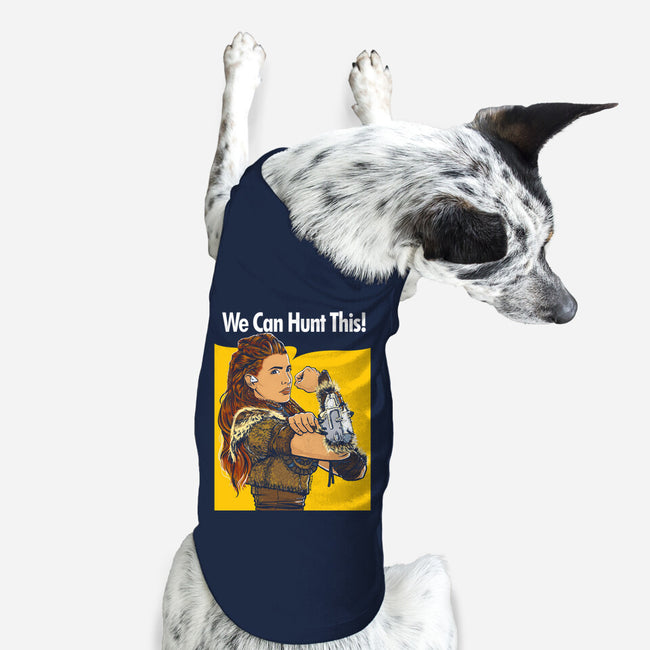 We Can Hunt This!-dog basic pet tank-rustenico